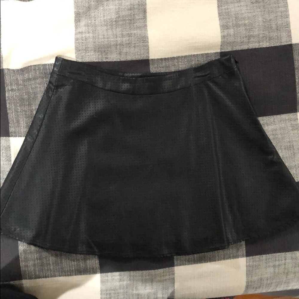 Black mini skirt